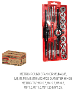 ENSEMBLE DE TARAUDS ET FILIÈRES MÉTRIQUES 20 PIÈCES